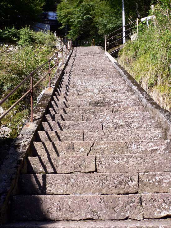 青倉神社 急な階段