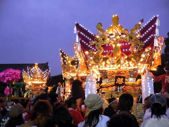 播州秋祭り 曽根天満宮秋祭り2007 屋台の練り合わせ