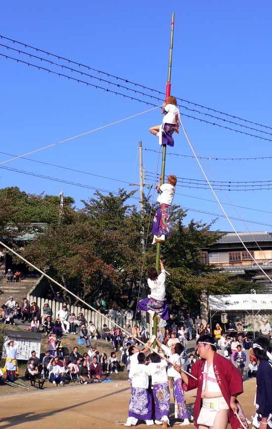 播州秋祭り 生石神社2007 竹割り