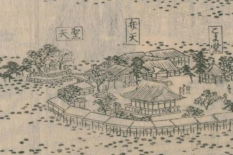 江戸名所図会：本文に見える聖天宮の記述
