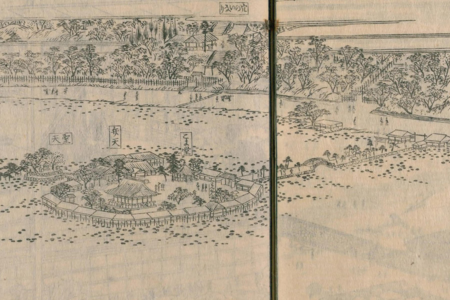 江戸名所図会：拡大図