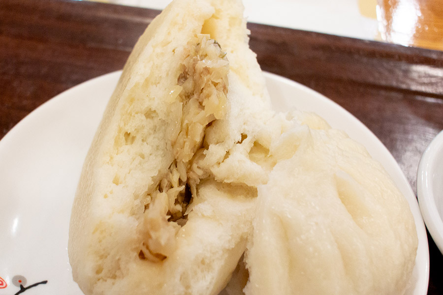 上野 老酒舗 Aセット：包子＋白粥