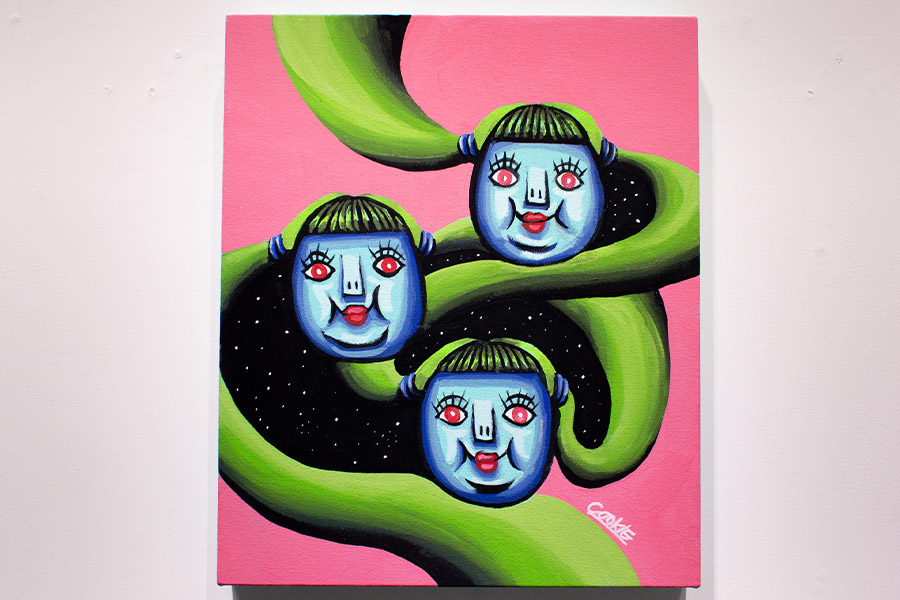 COOKIE 個展「この先 パラレル」の作品 Cosmo Triplets
