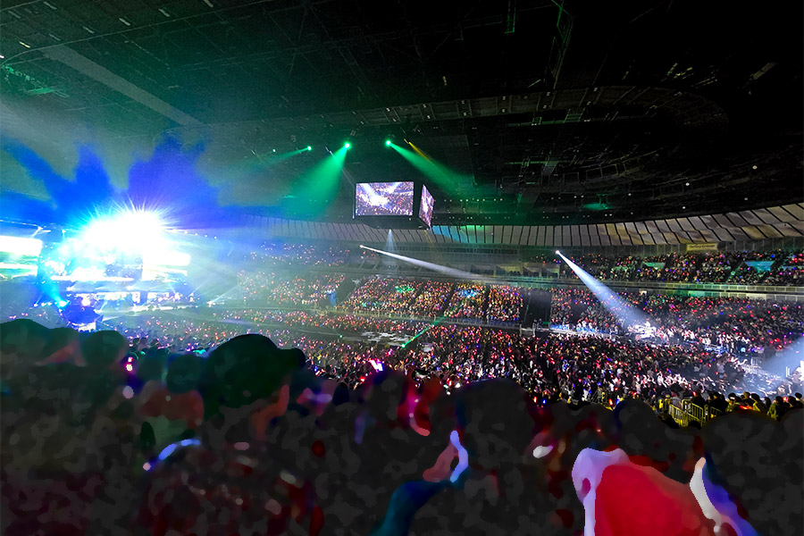 ナインティナインのオールナイトニッポン歌謡祭 2025写真撮影タイム:YAH YAH YAH