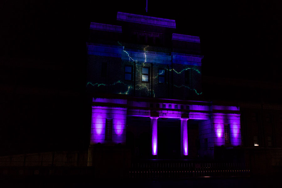 創エネ・あかりパーク2025 国立科学博物館ではプロジェクション