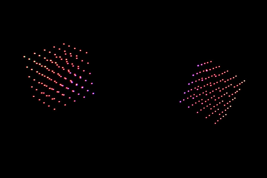 不忍ドローンショー「天空の上野物語」