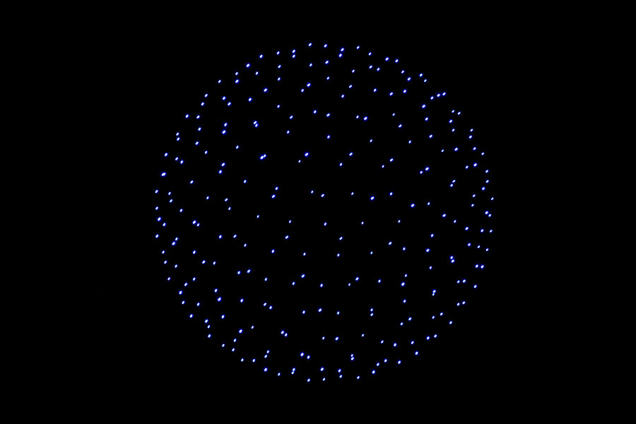 不忍ドローンショー「天空の上野物語」