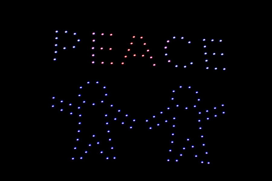 不忍ドローンショー「天空の上野物語」