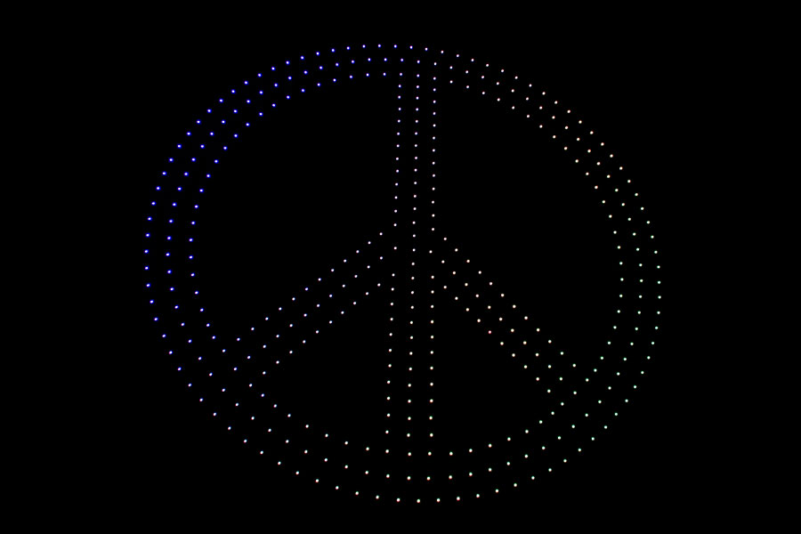 不忍ドローンショー「天空の上野物語」