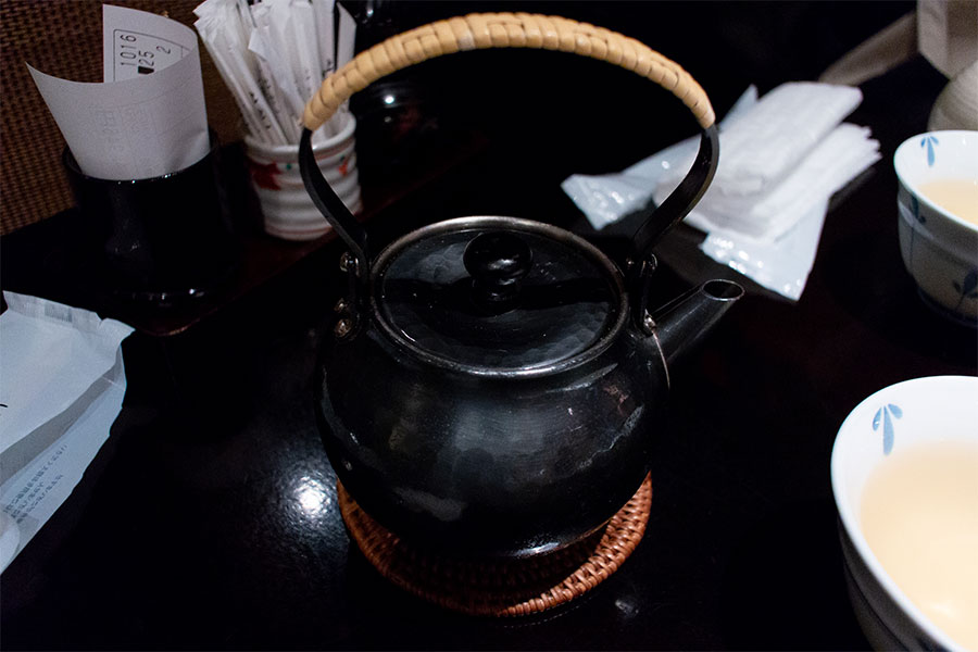 上野 藪そばの蕎麦湯