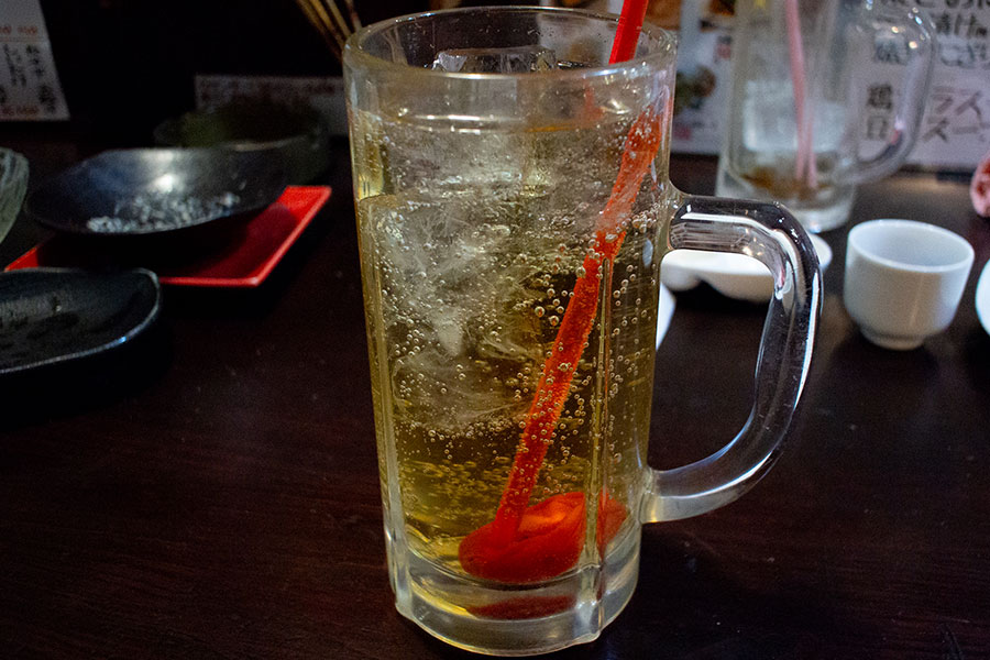 三千世堺の名物 梅ハイ