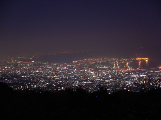 摩耶山 掬星台の夜景