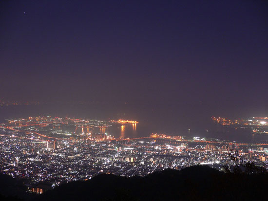 摩耶山 掬星台の夜景