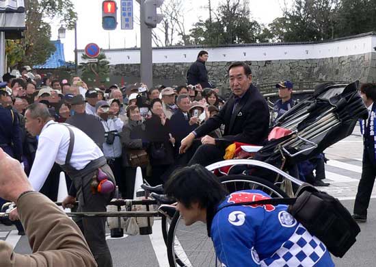 第104回赤穂義士祭 スターパレード 藤田まことさん登場