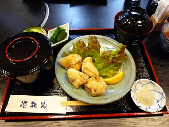 福和家（ふくわうち）のふぐの唐揚げ定食