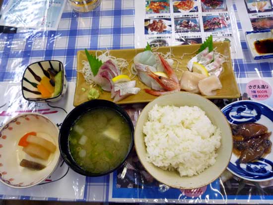 大幸商店の刺身定食