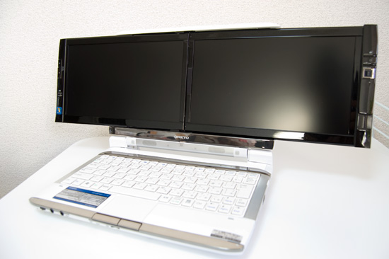 ONKYOデュアルディスプレイのノートパソコン「DX1007A5」