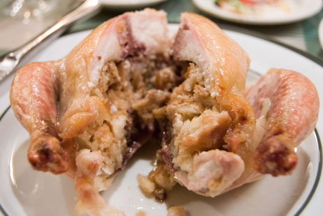 肉料理「鳥の丸焼き」