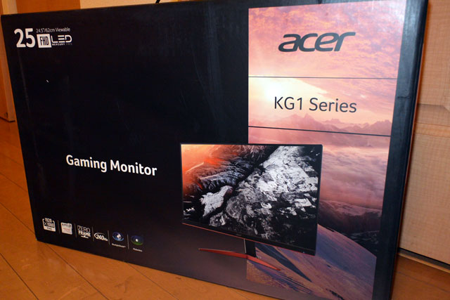Acer ゲーミングモニター KG251QIbmiipx(KG1) 24.5型 240hz 0.5ms フル